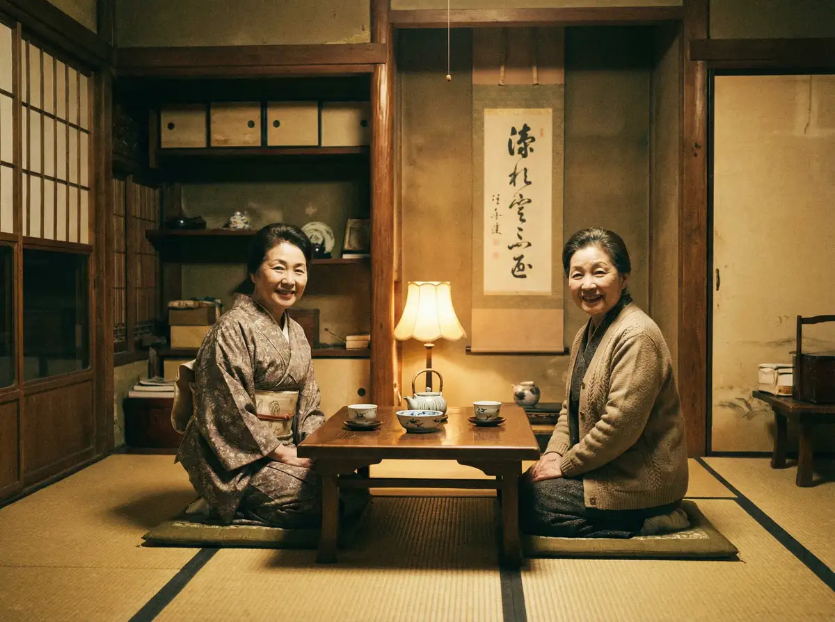 两位优雅的 把媚黑婊骚鸡女武神都淫堕自己的专属肉便器 在日式茶室中品茶交谈